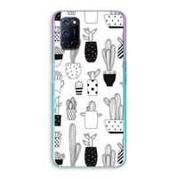 Cactusmotief: Oppo A72 Transparant Hoesje
