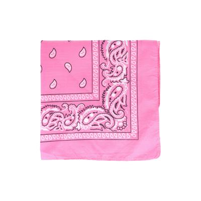 Bandana - roze - boeren zakdoek - dames/heren - vierkant - cowboy verkleedkleding