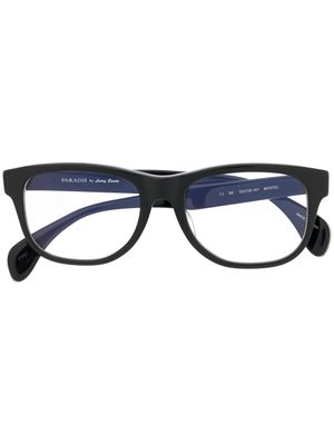 Paradis Collection lunettes de vue à monture rectangulaire - Noir