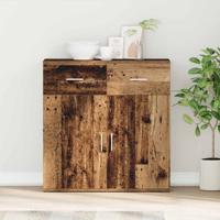 Dressoir met lade Oud hout 79 x 38 x 80 cm Bewerkt hout