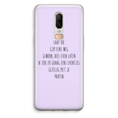 GSM: OnePlus 6 Transparant Hoesje