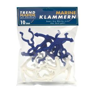 Captain&apos;s Collection Railingknijpers In Polybag 5 X Wit / 5 X Blauw Default