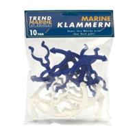 Captain&apos;s Collection Railingknijpers In Polybag 5 X Wit / 5 X Blauw Default