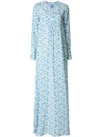 Macgraw robe longue à fleurs - Bleu