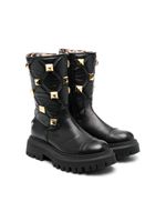 Philipp Plein Junior bottines 40 mm à détails de clous - Noir