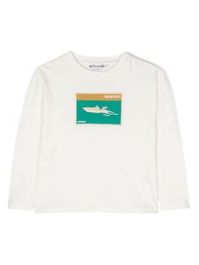 Bonpoint t-shirt imprimé à manches longues - Blanc