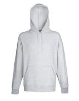 Fruit Of The Loom F430 Lightweight Hooded Sweat - Heather Grey - S - thumbnail