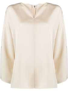 By Malene Birger blouse Calias à col v - Tons neutres