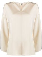 By Malene Birger blouse Calias à col v - Tons neutres