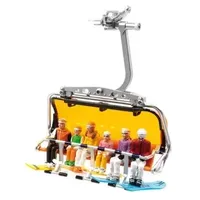 Figuren zittend met snowboards 6st