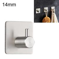 RVS cilinder hanger badkamer niet-geperforeerd opslag kleding haak grootte: 14mm (zilver)