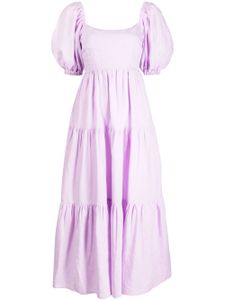 Kitri robe longue Gianna à manches crop - Violet