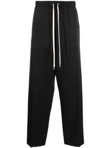 MM6 Maison Margiela pantalon à taille à lien de resserrage - Noir