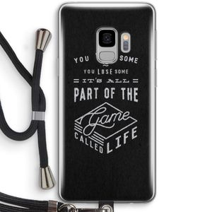 Life: Samsung Galaxy S9 Transparant Hoesje met koord