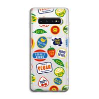 Fruitsticker: Samsung Galaxy S10 4G Transparant Hoesje - thumbnail