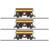 Märklin 46335 H0 3-delige set zwenkdakwagons Tdgs 930 Westdeutsche kwartwerken van de DB - thumbnail