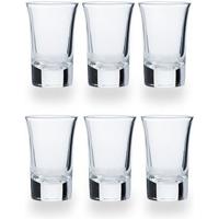 Cosy & Trendy Shotglazen - 6x stuks - glas - 35 ml - Shotjes - Shotglas - borrelglazen