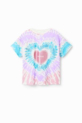 T-shirt met korte mouwen en tie-dye - RED - 5/6