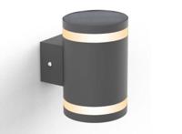 FlinQ Dusk - Solar Wandlamp - Solar Tuinverlichting - Bewegingssensor - Zwart ( 2de Kans Deal )