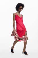 Asymmetrische slipdress - RED - XL
