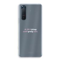 uzelf graag zien: Sony Xperia 5 II Transparant Hoesje
