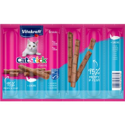 Vitakraft Catstick Classic met zalm kattensnack 5 x 6 sticks
