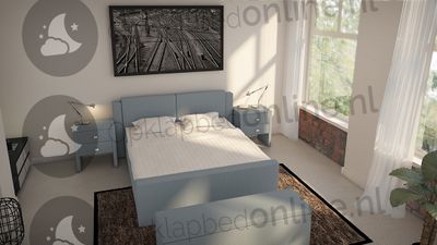 Opberg boxspring 160 x 220 cm