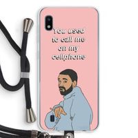 Hotline bling: Samsung Galaxy A10 Transparant Hoesje met koord