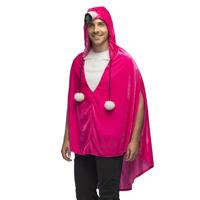 Poncho Flamingo Fluweel Volwassenen Deluxe Poncho Flamingo Fluweel Volwassenen Deluxe