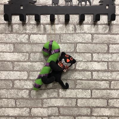 CX189008 Halloween creatieve hangende poppen geschenken pluche hanger decoratieve rekwisieten (zwarte kat)