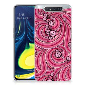 Samsung Galaxy A80 Hoesje maken Swirl Pink