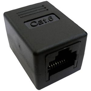 VALUE RJ-45 Modular Coupler, Cat.6, unshielded, black