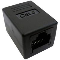 VALUE RJ-45 Modular Coupler, Cat.6, unshielded, black - thumbnail