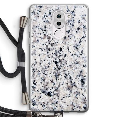 Gespikkelde marmer: Honor 6X Transparant Hoesje met koord