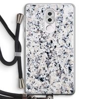 Gespikkelde marmer: Honor 6X Transparant Hoesje met koord