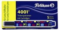 Inktpatroon Pelikan 4001 voor Lamy vulpen blauw doosje Ãƒ 5 stuks - thumbnail