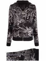 Philipp Plein survêtement Stones Skeleton Tattoo - Noir