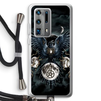 Sinister Wings: Huawei P40 Pro Plus Transparant Hoesje met koord