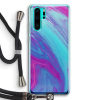 Zweverige regenboog: Huawei P30 Pro Transparant Hoesje met koord