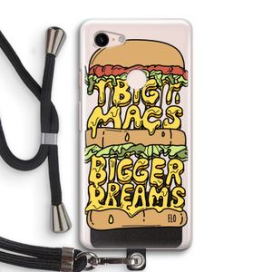 Big Macs Bigger Dreams: Pixel 3 Transparant Hoesje met koord