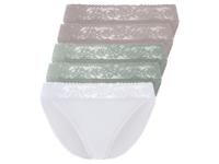 esmara 5 dames slips (grijs/mint/wit, XL (48/50))