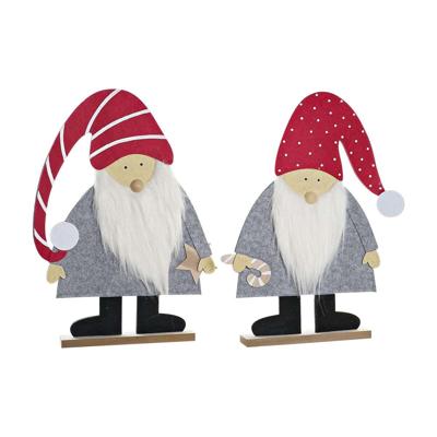 Kerstversiering DKD Home Decor MDF Vilt (34 x 6 x 64 cm) (2 Stuks)