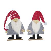 Kerstversiering DKD Home Decor MDF Vilt (34 x 6 x 64 cm) (2 Stuks)