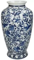 Vaas porcelain blue 16x16x30 cm