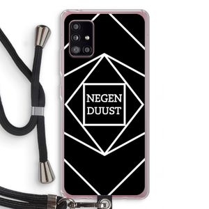 Negenduust geometrisch: Samsung Galaxy A51 5G Transparant Hoesje met koord