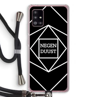Negenduust geometrisch: Samsung Galaxy A51 5G Transparant Hoesje met koord