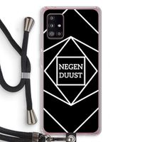 Negenduust geometrisch: Samsung Galaxy A51 5G Transparant Hoesje met koord