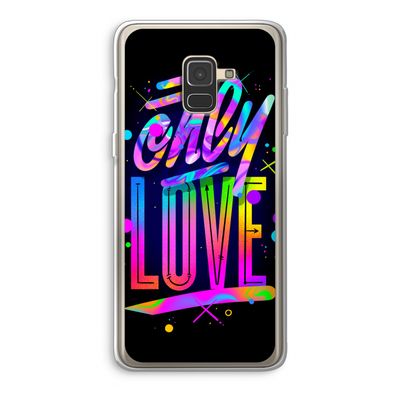 Only Love: Samsung Galaxy A8 (2018) Transparant Hoesje