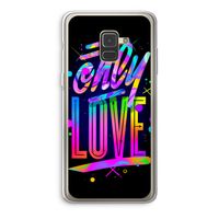 Only Love: Samsung Galaxy A8 (2018) Transparant Hoesje