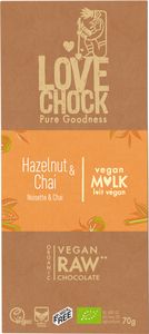 Lovechock Mild hazelnut & chai (70 gr)